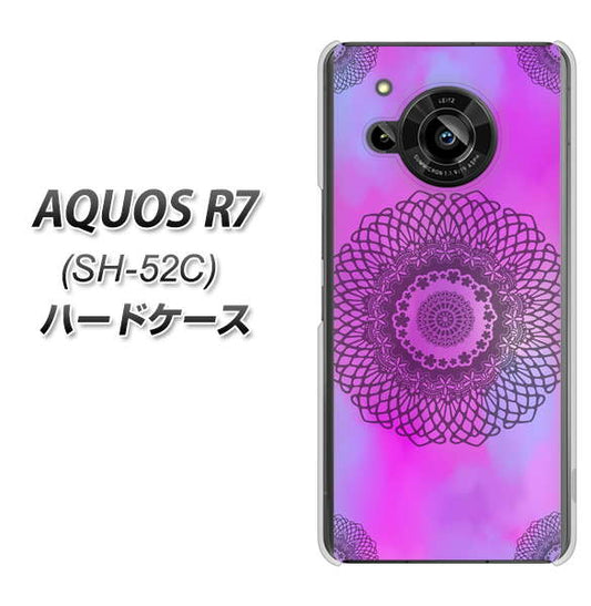 AQUOS R7 SH-52C docomo 高画質仕上げ 背面印刷 ハードケース【YJ344 レース】