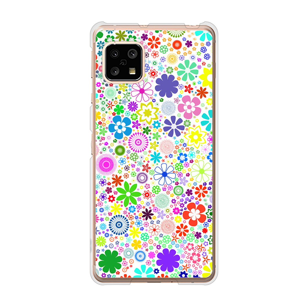 AQUOS sense5G SH-53A docomo 高画質仕上げ 背面印刷 ハードケース リバティプリント