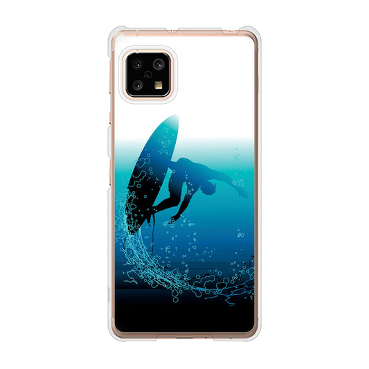 AQUOS sense5G SH-53A docomo 高画質仕上げ 背面印刷 ハードケース 【416 カットバック】