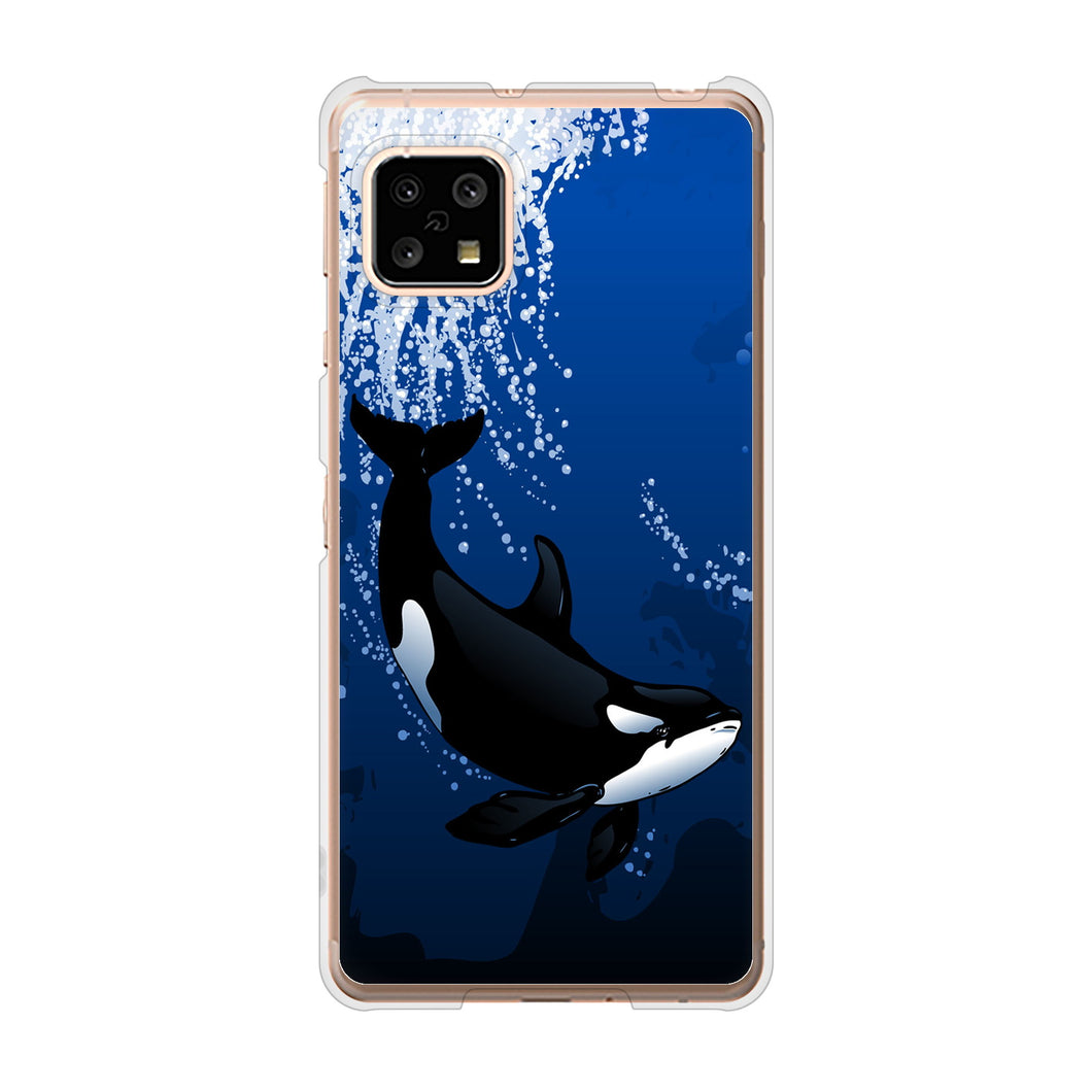 AQUOS sense5G SH-53A docomo 高画質仕上げ 背面印刷 ハードケース 海の守り神