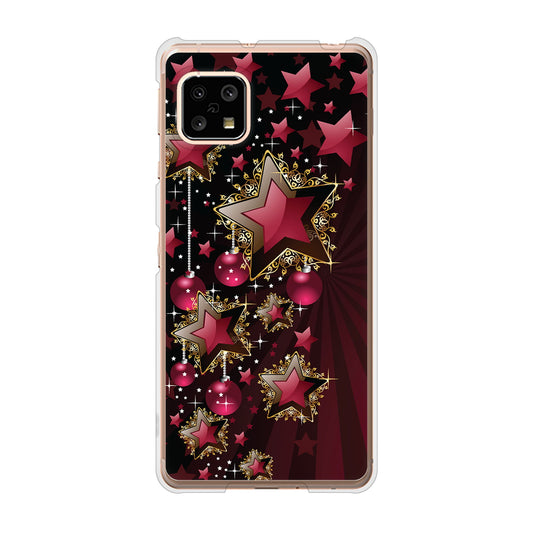 AQUOS sense5G SH-53A docomo 高画質仕上げ 背面印刷 ハードケース 【434 星の壁】
