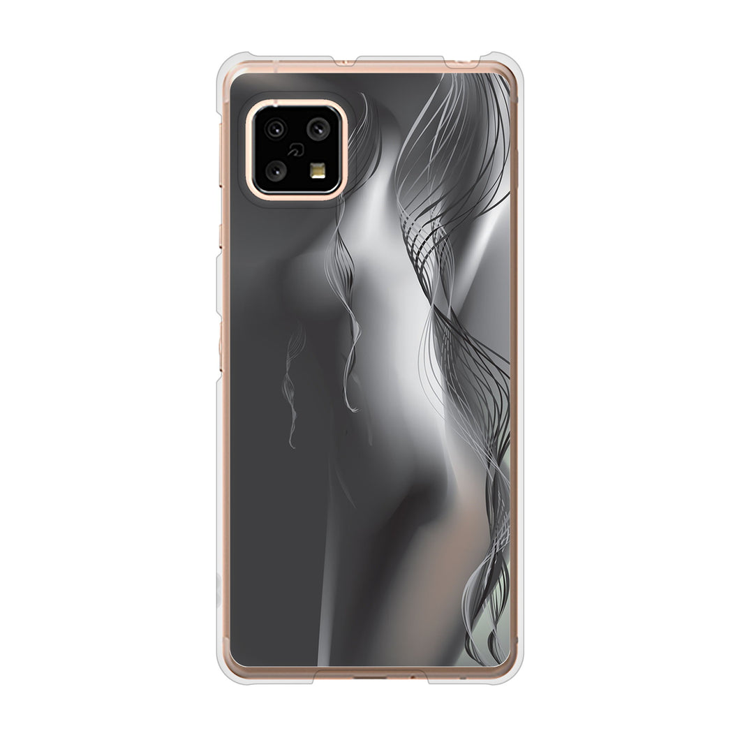 AQUOS sense5G SH-53A docomo 高画質仕上げ 背面印刷 ハードケース 【566 ボディウォール】