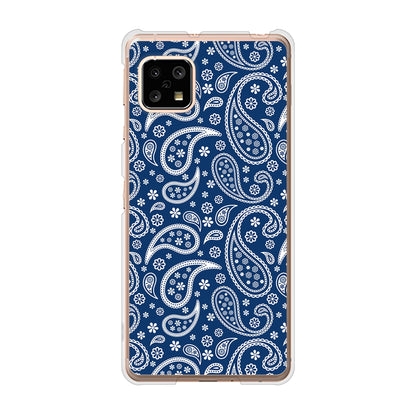 AQUOS sense5G SH-53A docomo 高画質仕上げ 背面印刷 ハードケース ペイズリー