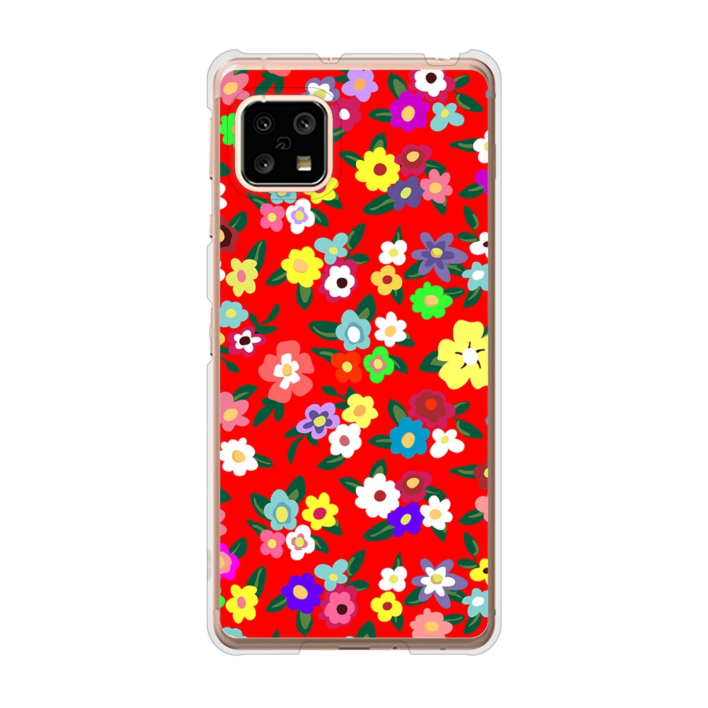 AQUOS sense5G SH-53A docomo 高画質仕上げ 背面印刷 ハードケース リバティプリント