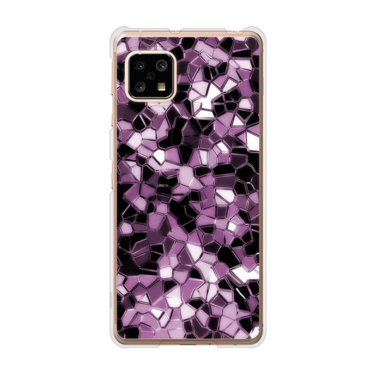 AQUOS sense5G SH-53A docomo 高画質仕上げ 背面印刷 ハードケース 【EK837 テクニカルミラーパープル】