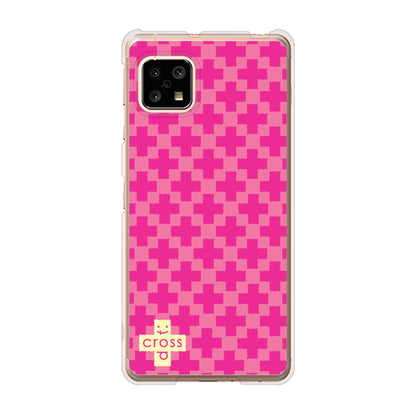 AQUOS sense5G SH-53A docomo 高画質仕上げ 背面印刷 ハードケース クロスドット