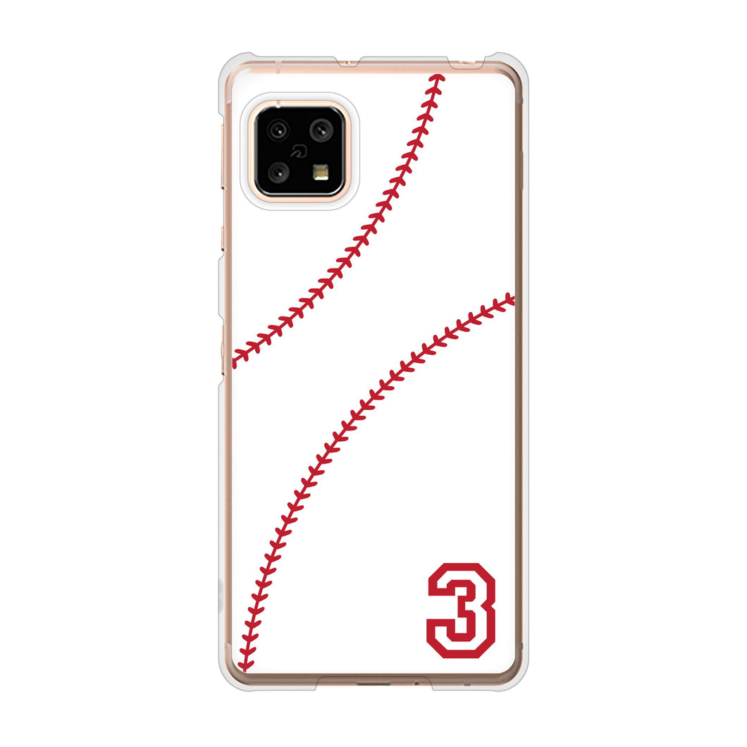 AQUOS sense5G SH-53A docomo 高画質仕上げ 背面印刷 ハードケース baseball
