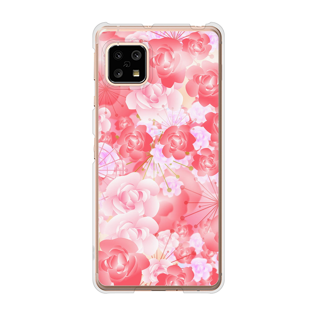 AQUOS sense5G SH-53A docomo 高画質仕上げ 背面印刷 ハードケース 【VA817 はんなり色の華】
