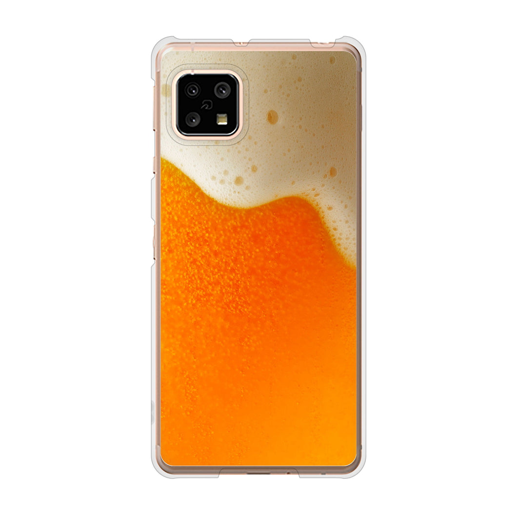 AQUOS sense5G SH-53A docomo 高画質仕上げ 背面印刷 ハードケース 生ビール