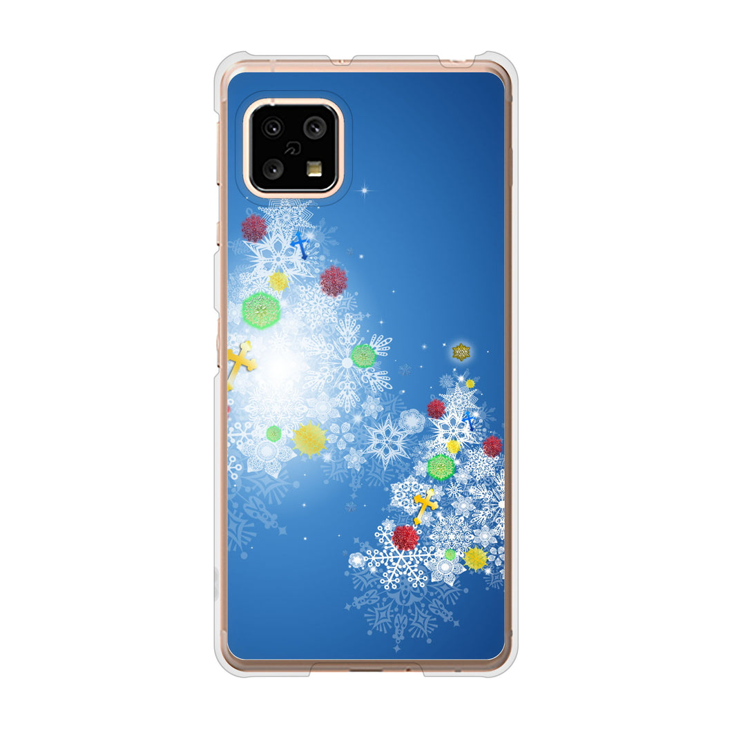 AQUOS sense5G SH-53A docomo 高画質仕上げ 背面印刷 ハードケース クリスマス