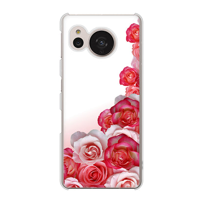 AQUOS sense7 SH-53C docomo 高画質仕上げ 背面印刷 ハードケース ロマンチックなバラ