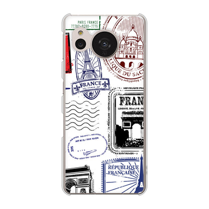AQUOS sense7 SH-53C docomo 高画質仕上げ 背面印刷 ハードケース LOVE フランス