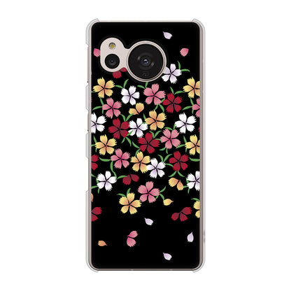 AQUOS sense7 SH-53C docomo 高画質仕上げ 背面印刷 ハードケース 和花柄