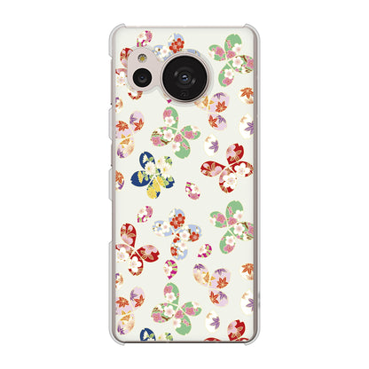 AQUOS sense7 SH-53C docomo 高画質仕上げ 背面印刷 ハードケース 和花柄