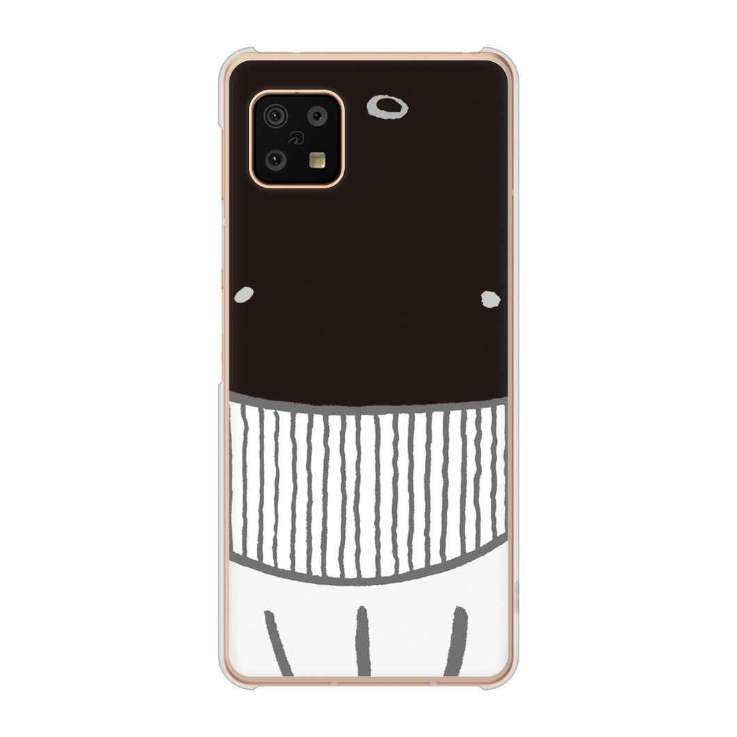 AQUOS sense6 SH-54B docomo 高画質仕上げ 背面印刷 ハードケース ドアップアニマル