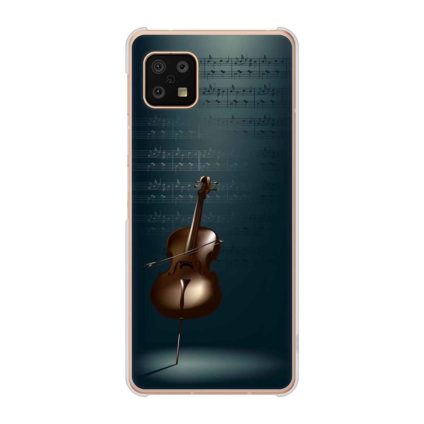 AQUOS sense6 SH-54B docomo 高画質仕上げ 背面印刷 ハードケース 【441 楽譜】