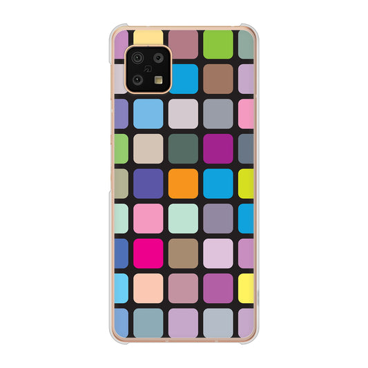 AQUOS sense6 SH-54B docomo 高画質仕上げ 背面印刷 ハードケース 【509 カラースクエア】
