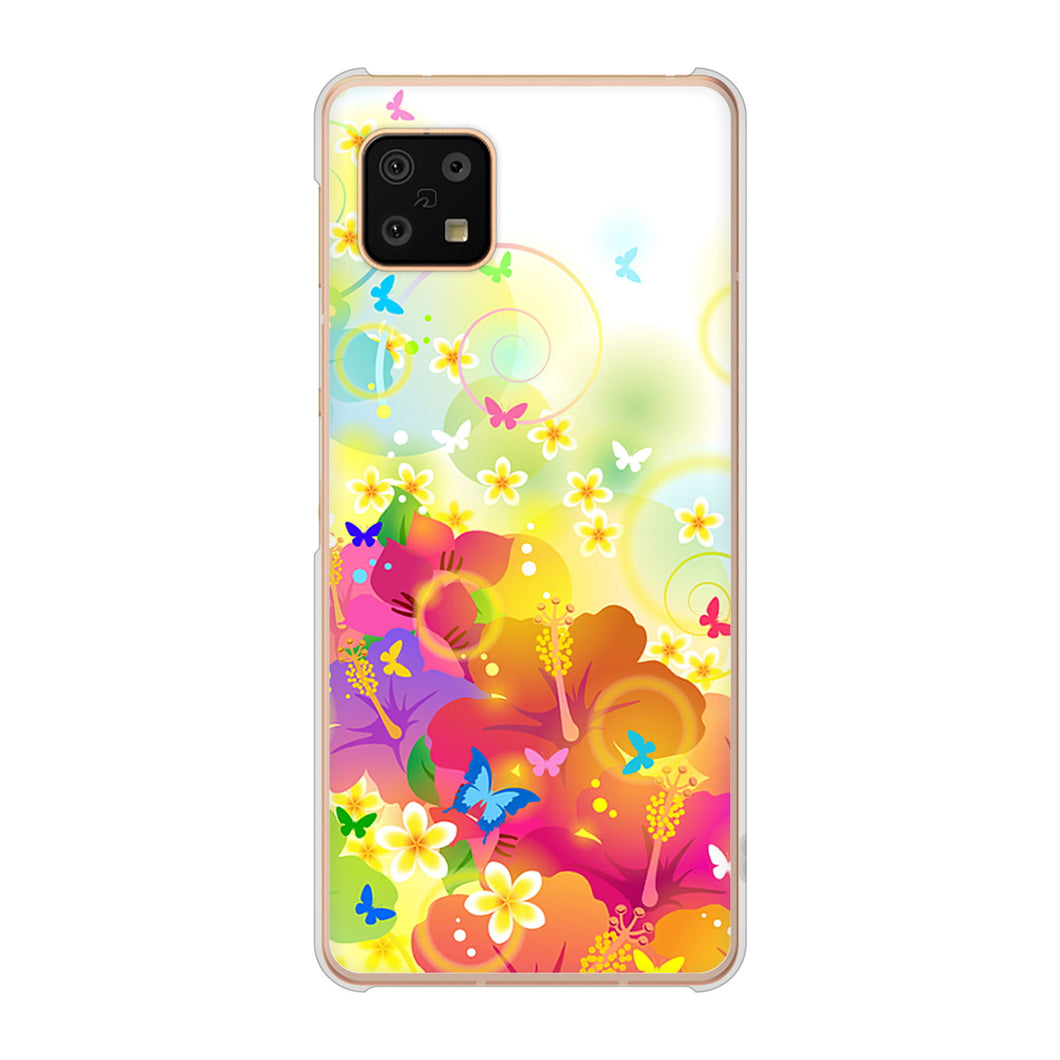 AQUOS sense6 SH-54B docomo 高画質仕上げ 背面印刷 ハードケース バタフライ