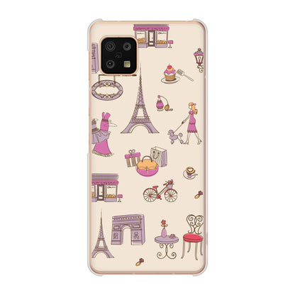 AQUOS sense6 SH-54B docomo 高画質仕上げ 背面印刷 ハードケース LOVE フランス