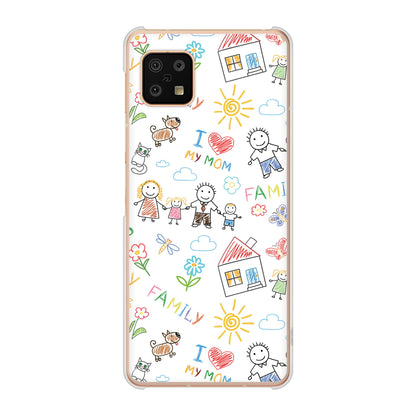AQUOS sense6 SH-54B docomo 高画質仕上げ 背面印刷 ハードケース カップル＆ファミリー