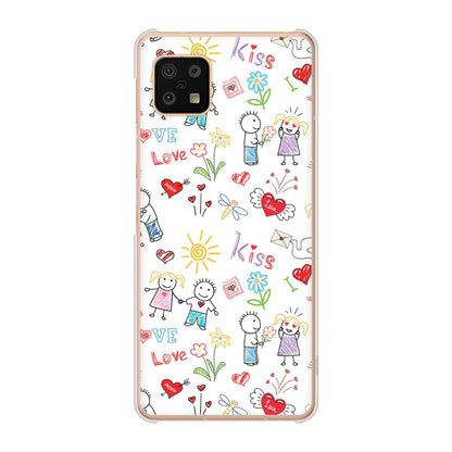AQUOS sense6 SH-54B docomo 高画質仕上げ 背面印刷 ハードケース カップル＆ファミリー