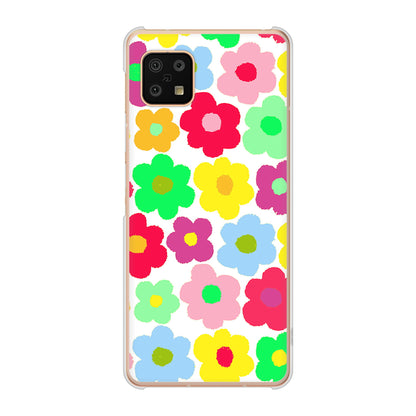 AQUOS sense6 SH-54B docomo 高画質仕上げ 背面印刷 ハードケース ルーズフラワー