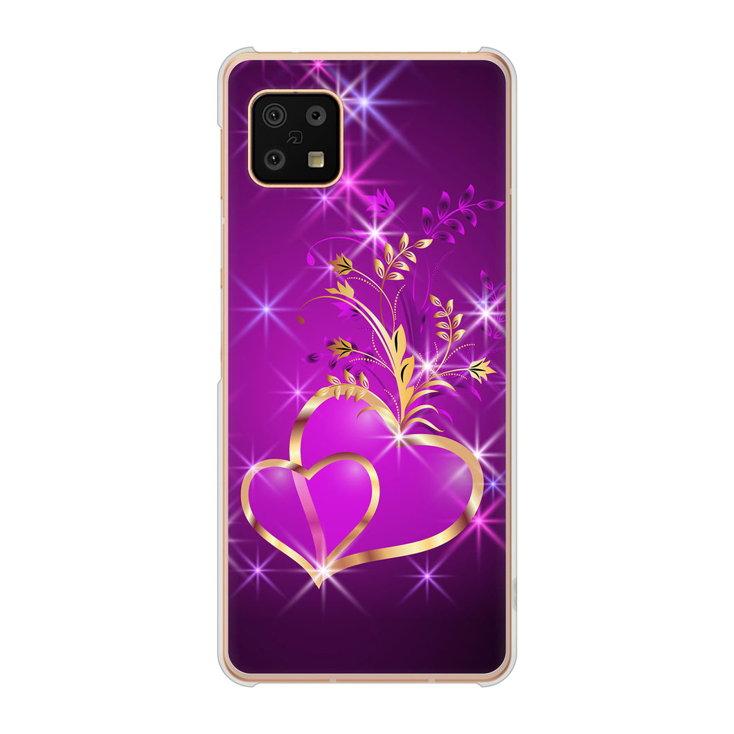 AQUOS sense6 SH-54B docomo 高画質仕上げ 背面印刷 ハードケース きらめきハート