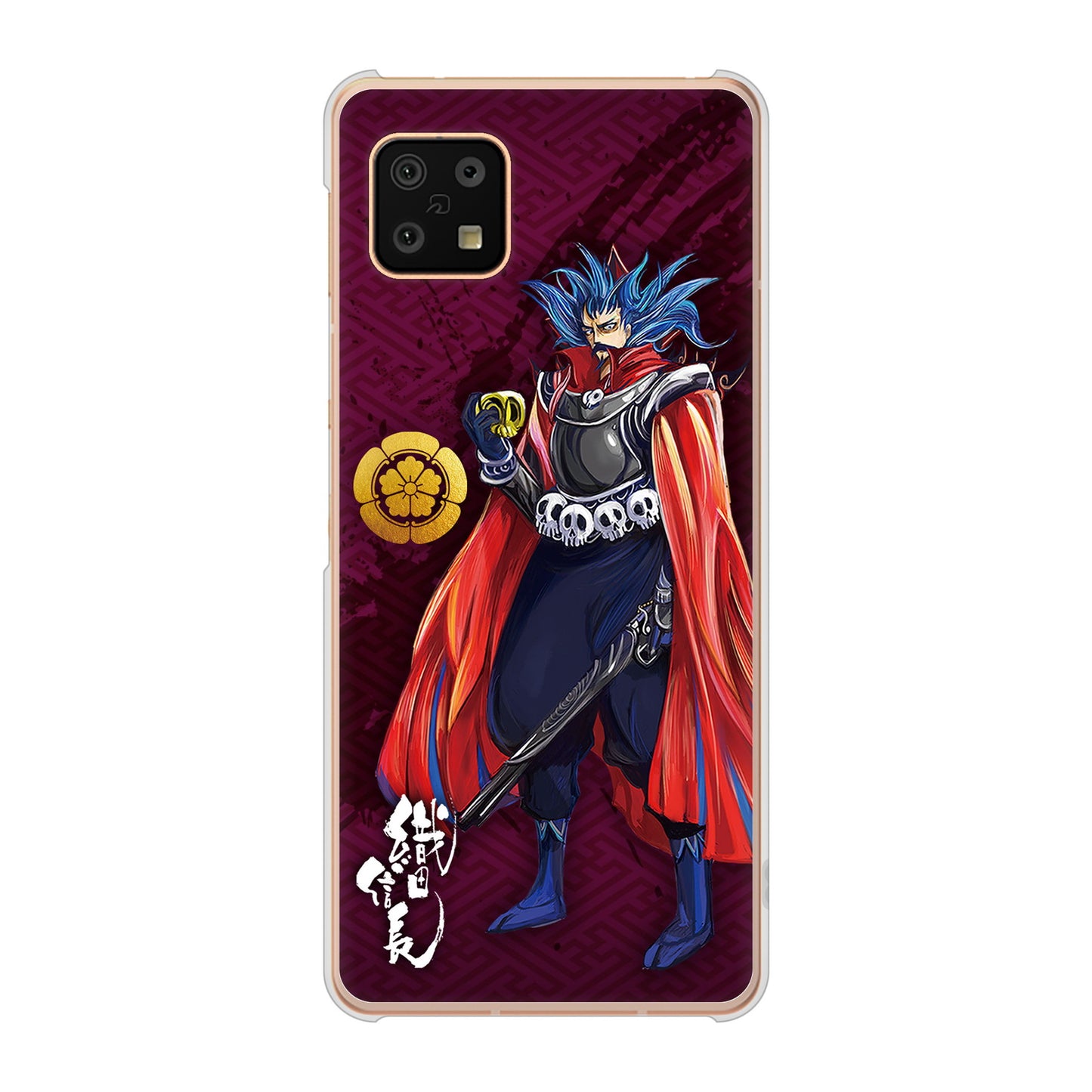 AQUOS sense6 SH-54B docomo 高画質仕上げ 背面印刷 ハードケース 家紋