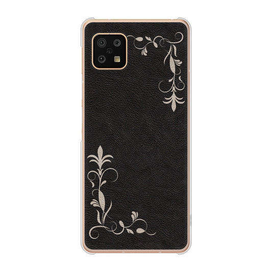 AQUOS sense6 SH-54B docomo 高画質仕上げ 背面印刷 ハードケース 【EK825 レザー風グラスフレーム】