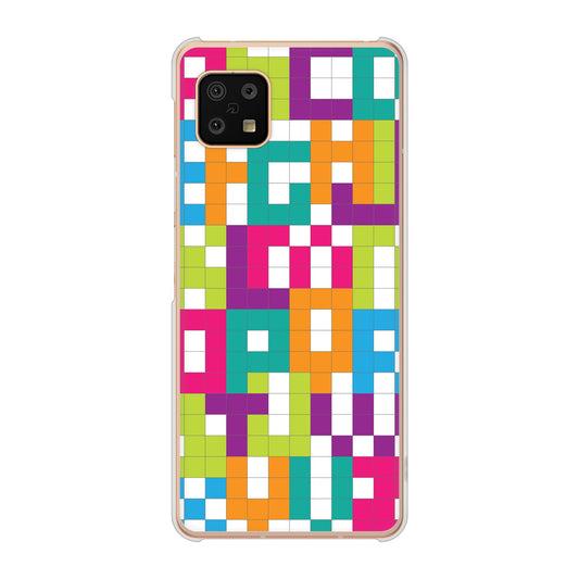 AQUOS sense6 SH-54B docomo 高画質仕上げ 背面印刷 ハードケース 【IB916 ブロックアルファベット】