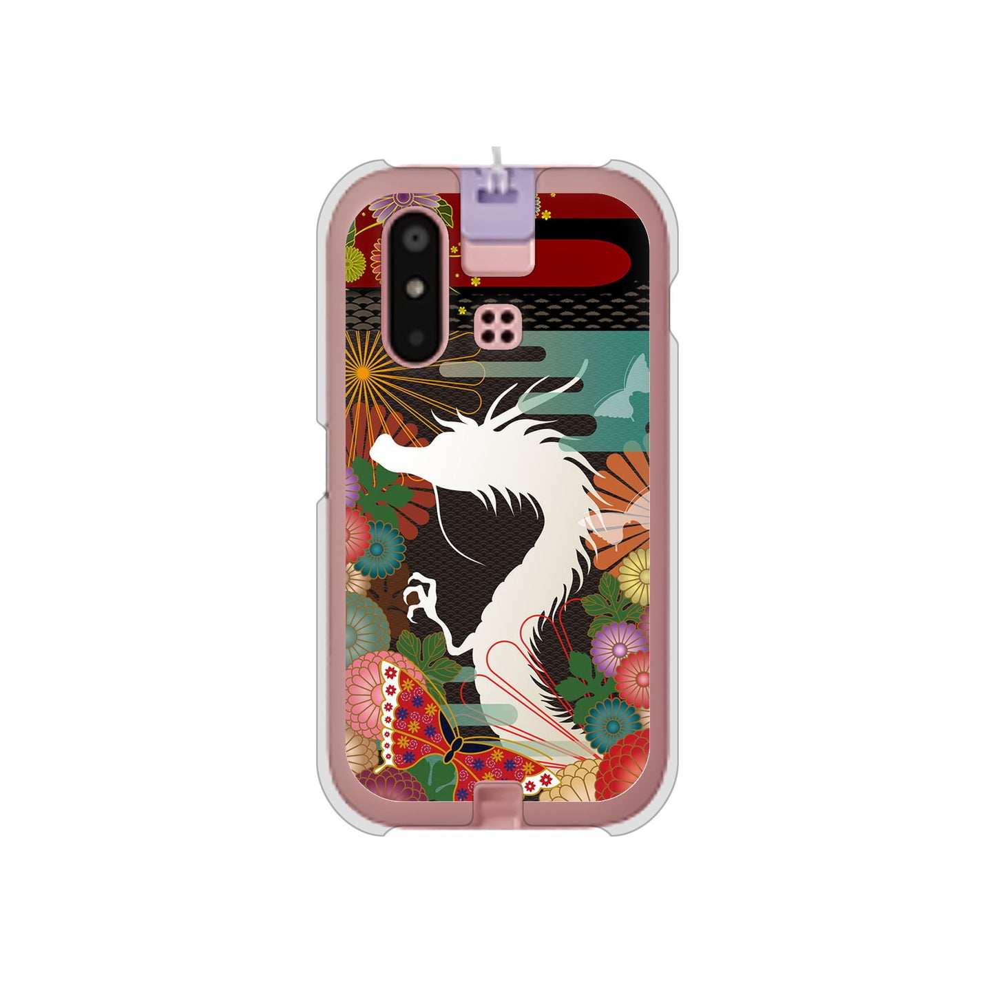 mamorino6 SHF35 au 高画質仕上げ 背面印刷 ハードケース【635 白龍】