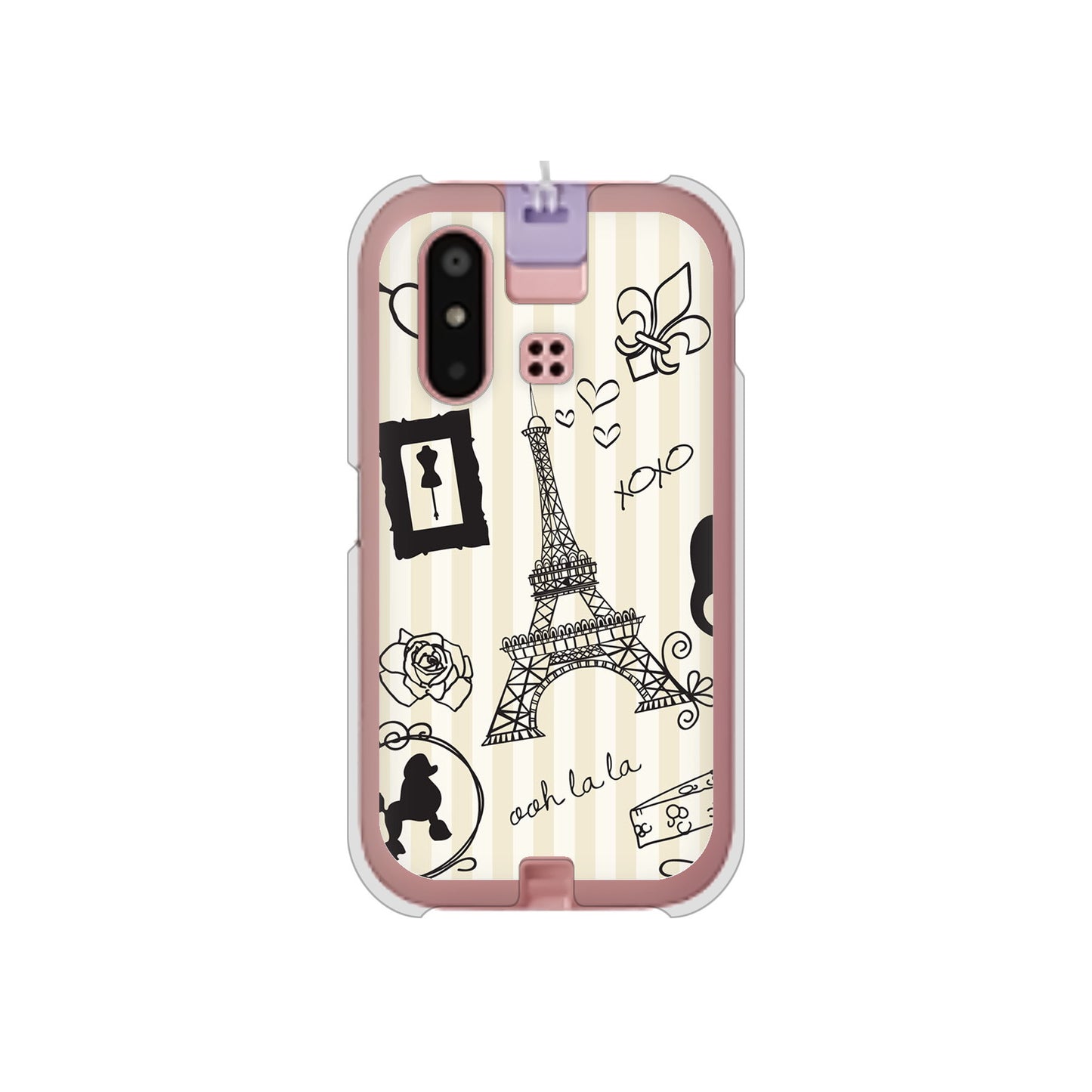 mamorino6 SHF35 au 高画質仕上げ 背面印刷 ハードケース【694 パリの絵】