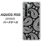 au アクオス R5G SHG01 高画質仕上げ 背面印刷 ハードケース【421 ベイズリー】