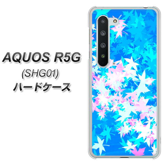 au アクオス R5G SHG01 高画質仕上げ 背面印刷 ハードケース【YJ290 デザインもみじ】