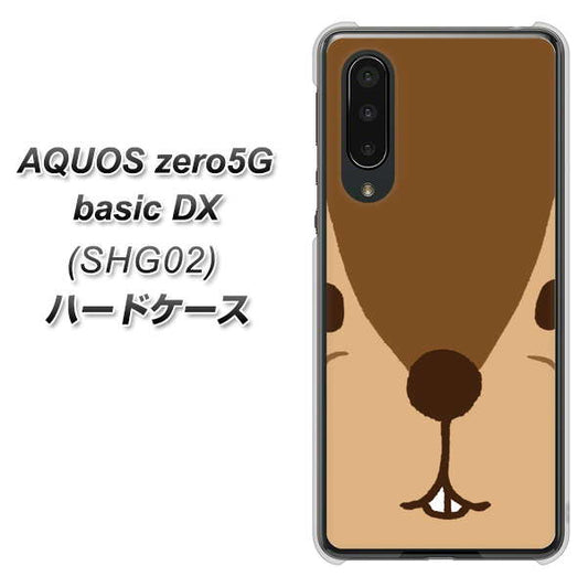 au アクオスゼロ5G basic DX SHG02 高画質仕上げ 背面印刷 ハードケース【349 りす】