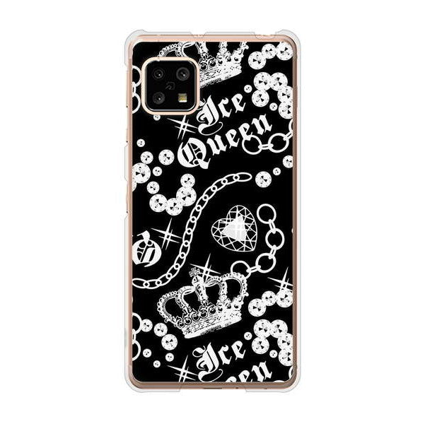 AQUOS sense5G SHG03 au 高画質仕上げ 背面印刷 ハードケース 【187 ゴージャス クラウン】