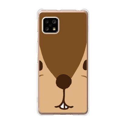 AQUOS sense5G SHG03 au 高画質仕上げ 背面印刷 ハードケース ドアップアニマル