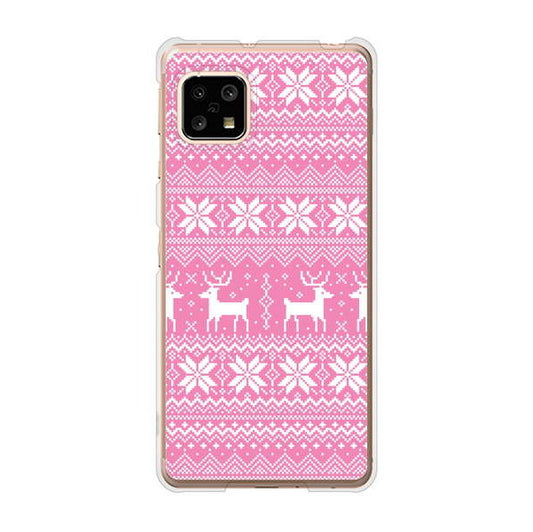 AQUOS sense5G SHG03 au 高画質仕上げ 背面印刷 ハードケース クリスマス