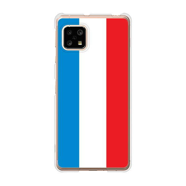 AQUOS sense5G SHG03 au 高画質仕上げ 背面印刷 ハードケース 国旗