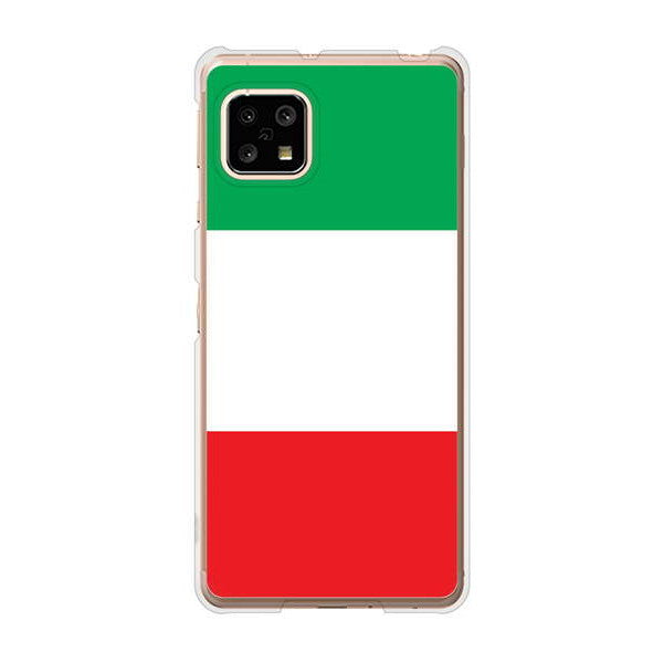 AQUOS sense5G SHG03 au 高画質仕上げ 背面印刷 ハードケース 国旗