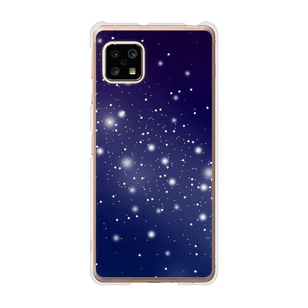 AQUOS sense5G SHG03 au 高画質仕上げ 背面印刷 ハードケース 【1271 天空の川】