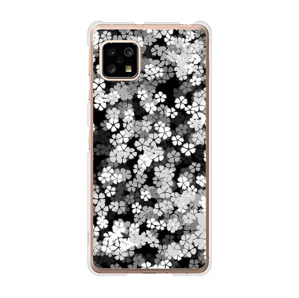 AQUOS sense5G SHG03 au 高画質仕上げ 背面印刷 ハードケース 【1332 夜桜】