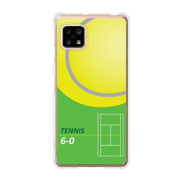 AQUOS sense5G SHG03 au 高画質仕上げ 背面印刷 ハードケース 【IB920 TENNIS】