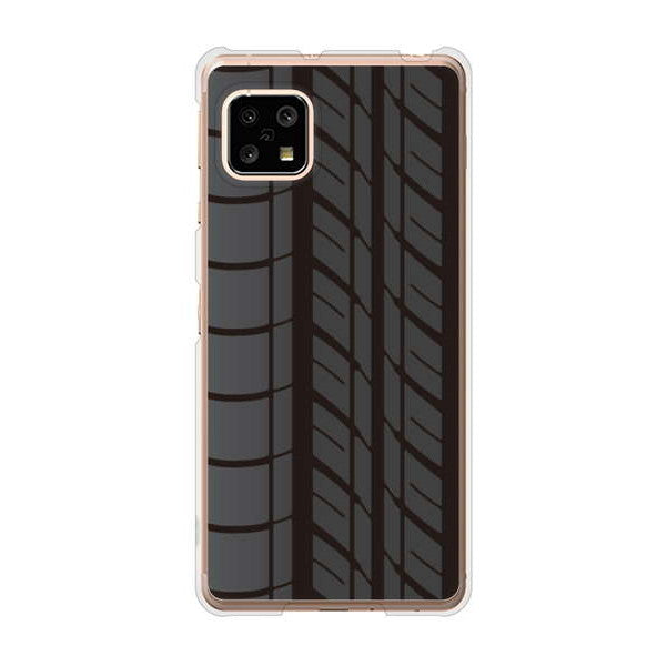 AQUOS sense5G SHG03 au 高画質仕上げ 背面印刷 ハードケース 【IB931 タイヤ】