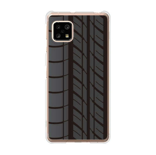 AQUOS sense5G SHG03 au 高画質仕上げ 背面印刷 ハードケース 【IB931 タイヤ】