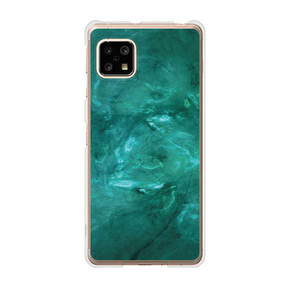 AQUOS sense5G SHG03 au 高画質仕上げ 背面印刷 ハードケース 大理石BK