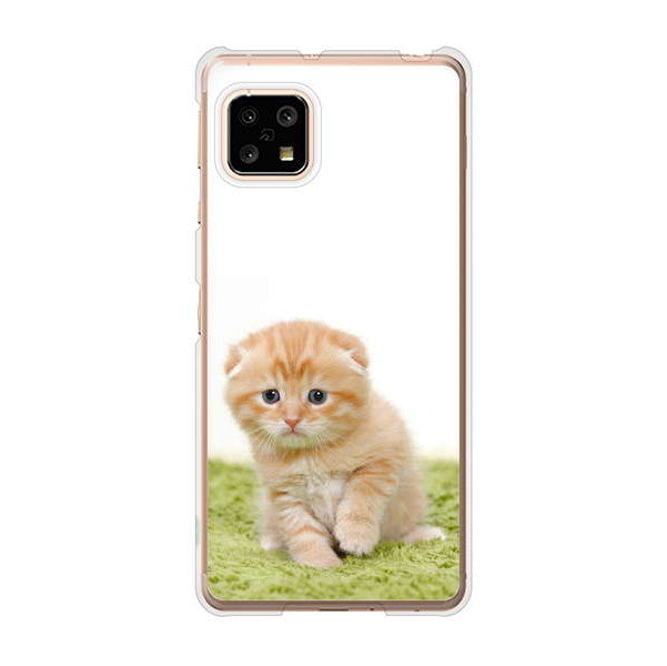 AQUOS sense5G SHG03 au 高画質仕上げ 背面印刷 ハードケース 【VA802 ネコこっそり】