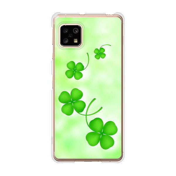 AQUOS sense5G SHG03 au 高画質仕上げ 背面印刷 ハードケース 【VA819 まいおりる幸運】