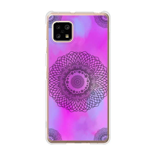 AQUOS sense5G SHG03 au 高画質仕上げ 背面印刷 ハードケース 【YJ344 レース】