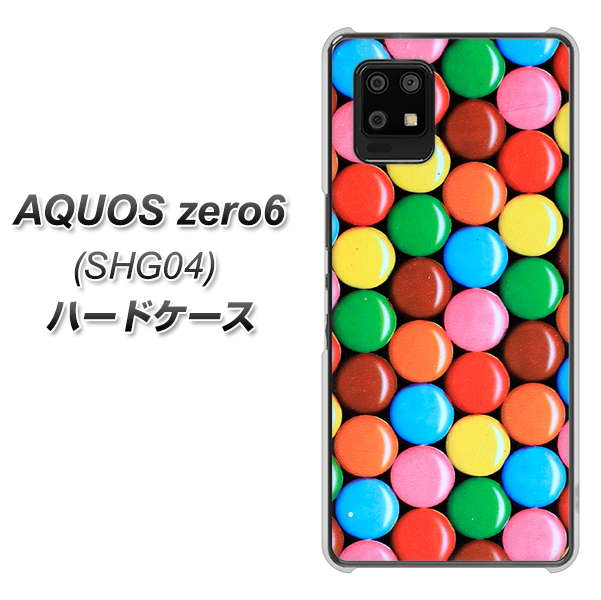 au アクオスゼロ6 SHG04 高画質仕上げ 背面印刷 ハードケース【448 マーブルチョコ】